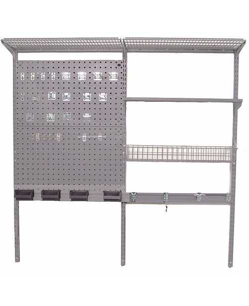Triton Products Storability Locboard Wall Mount Storage System With 2 Locboards Lochook Asst 2 Wire Shelves Steel Shelf With Mounting Hardware Reviews Cleaning Organization Home Macy S