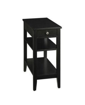 Convenience Concepts American Heritage Three Tier End Table With Drawer