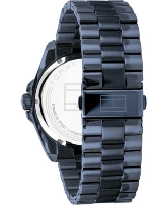 Men's Blue Stainless Steel Bracelet Watch 44mm
