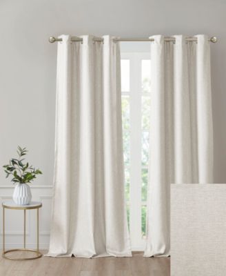 CLOSEOUT! Como Faux Silk Total Blackout Curtain Collection