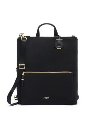 tumi black women's backpack