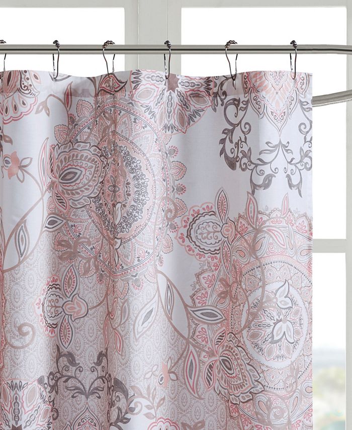 Madison Park Isla 72" x 72" Cotton Printed Shower Curtain & Reviews