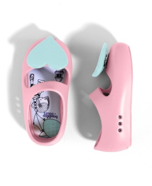Baubles + Soles Toddler Girls Kaia Shoes with Twist Lock Slip-On Interchangeable Flat