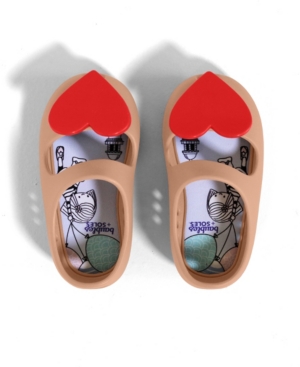 Baubles + Soles Toddler Girls Kaia Shoes with Twist Lock Slip-On Interchangeable Flat