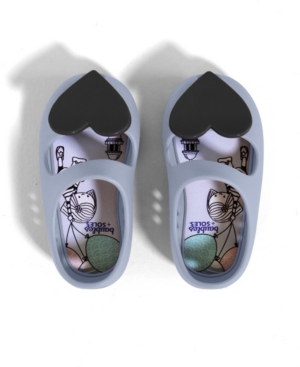 Baubles + Soles Toddler Girls Kaia Shoes with Twist Lock Slip-On Interchangeable Flat