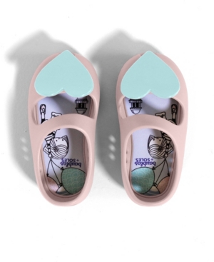 Baubles + Soles Toddler Girls Kaia Shoes with Twist Lock Slip-On Interchangeable Flat