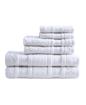 Madison Park Adrien Super-soft Cotton 6-pc. Towel Set Bedding In White