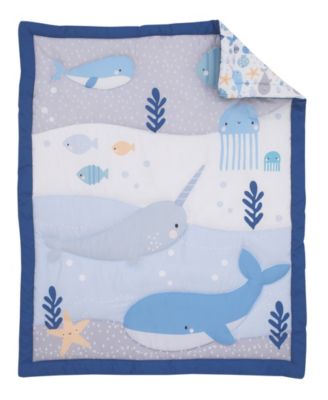 narwhal crib bedding