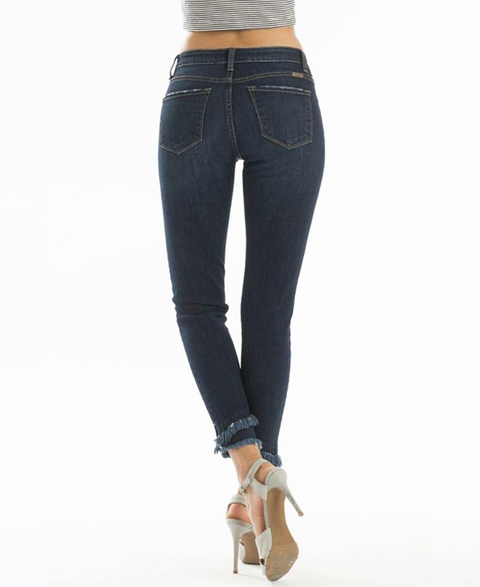 Kancan Yasmin HR Fray Hem Ankle Skinny