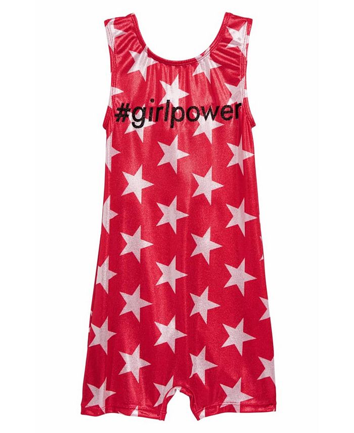 Girl Power Sport Little Girls Star Sparkle Girl Power Biketard One
