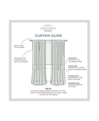 Itaji Sheer Rod Pocket Top Curtain Panel Pair, 54" x 63"