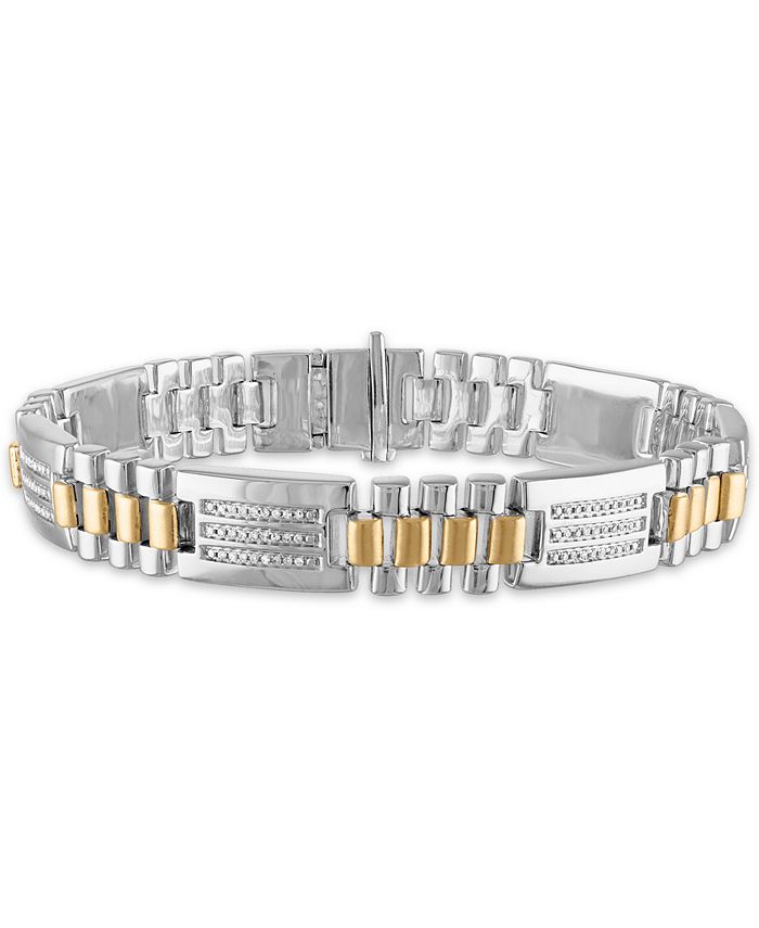 Macys mens bracelets silver clearance