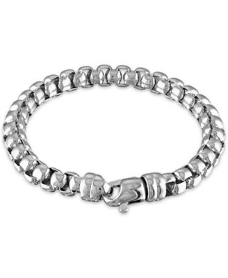 Macy's - Men's Box Chain (8mm) 8 1/2" Bracelet in Sterling Silver