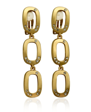 image of T Tahari Casted Link Clip Earring