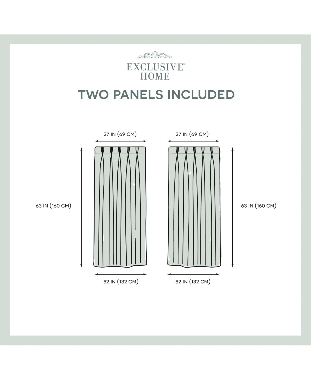 Exclusive Home Curtains Velvet Heavyweight Pinch Pleat Curtain Panel Pair, 27" X 63" In Pink