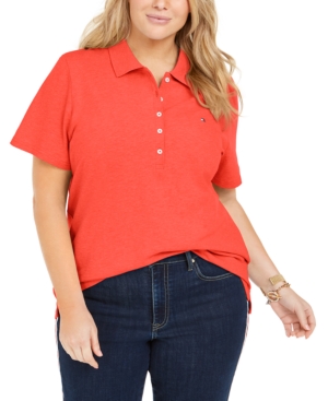 Tommy Hilfiger Plus Size Pique Polo Shirt Created for Macy's