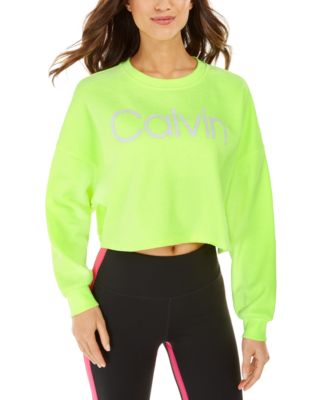 calvin klein crop top sweatshirt