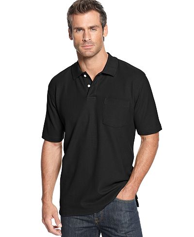 John Ashford Short Sleeve Pocket Pique Polo Shirt