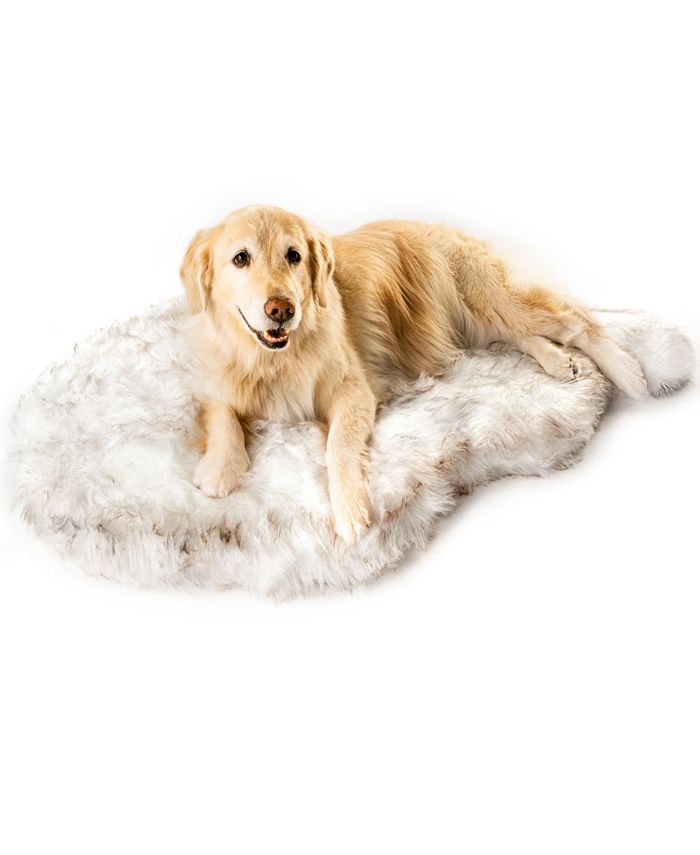 Yellow Lab Dog Stuffed Plush Toy Giant Body Pillow Realistic Faux Fur Animal Paw 