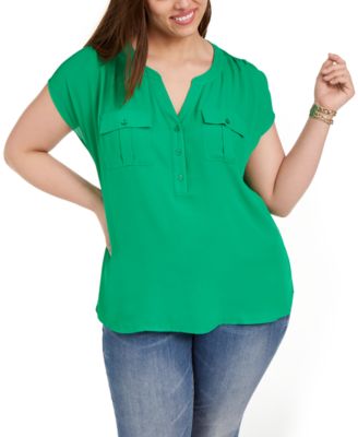 macy's polo v neck