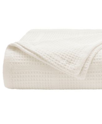 Essentials Waffle Grid Cotton Dobby Blanket, King