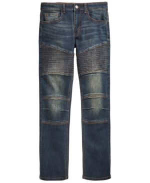 image of Ring of Fire Big Boys Swerve Stretch Moto Jeans, Created for Macy-s