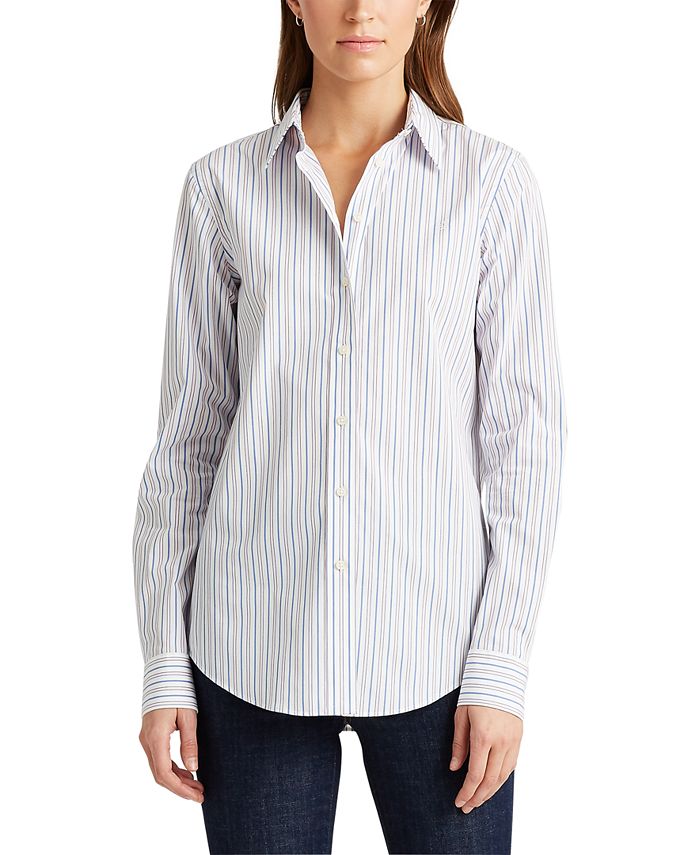 Lauren Ralph Lauren Classic Striped Shirt - Macy's
