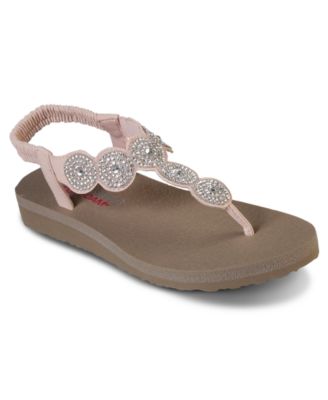 Skechers Women s Cali Meditation Stars and Sparkle Strappy Athletic Sandals from Finish Line Macy s