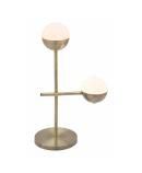 Waterloo Table Lamp White & Brushed Bronze