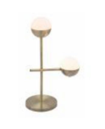 American Heritage Billiards - Waterloo Table Lamp White & Brushed Bronze