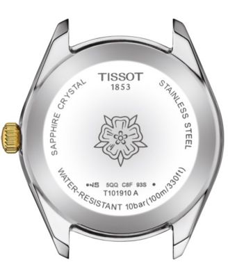 Women's Swiss PR 100 Sport Chic T-Classic Two-Tone Stainless Steel Bracelet Watch 36mm