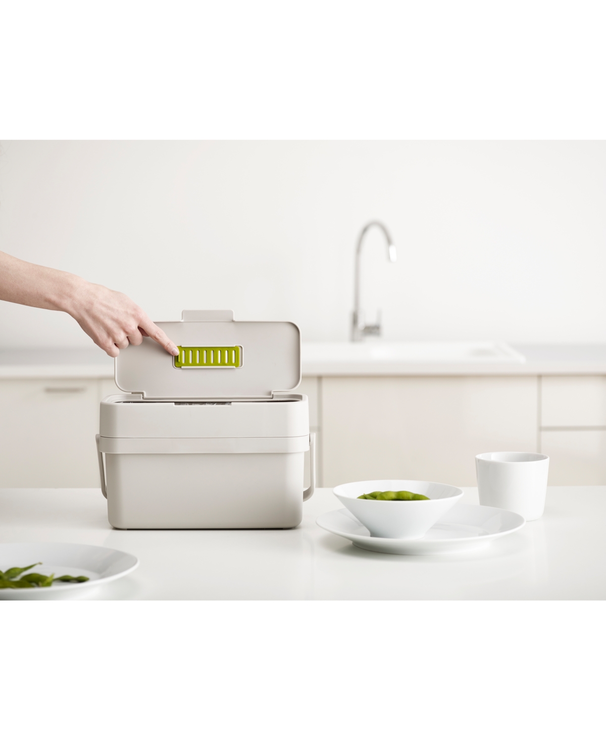 Shop Joseph Joseph Compo 4 Easy-fill Food Waste Caddy In Stone