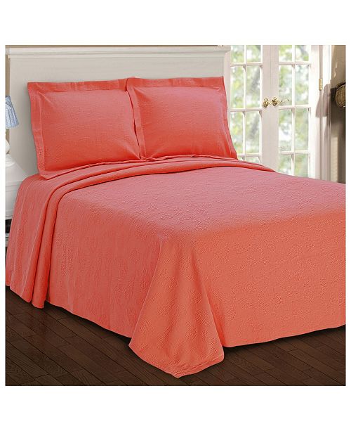 Superior Paisley Jacquard Matelasse 3 Piece Bedspread Set, Queen & Reviews Quilts & Bedspreads