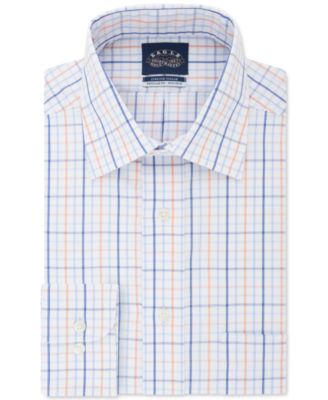 Eagle - Men's Classic-Fit Windowpane Dress Shirt