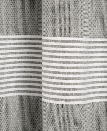 Lush Décor - Tucker Stripe Yarn Dyed Cotton 72" x 72" Shower Curtain