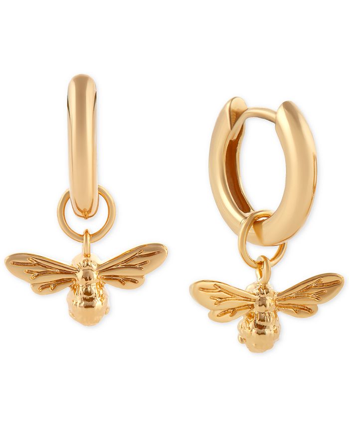 Olivia Burton Lucky Bee Huggie Hoop Earrings - Macy's