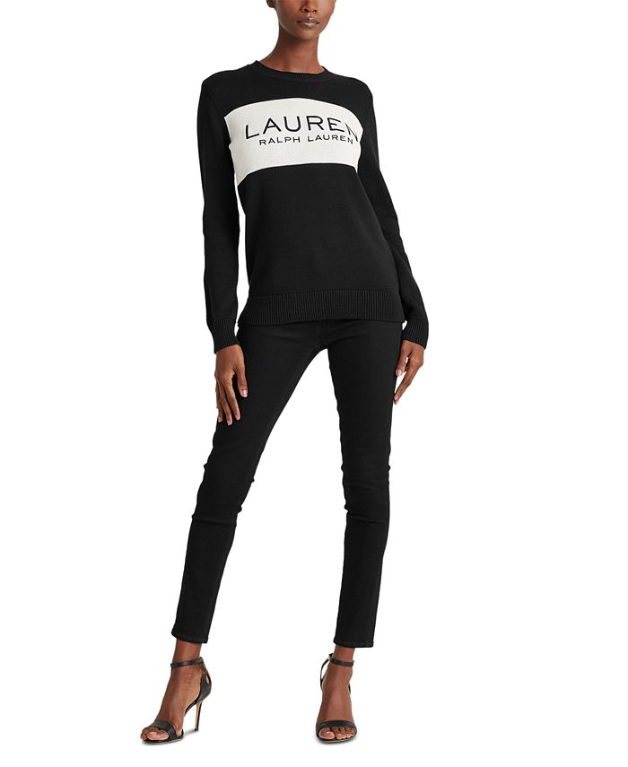 Lauren Ralph Lauren Petite Cotton Sweater - Macy's