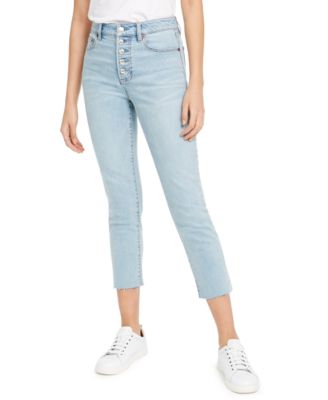 OAT - Button-Fly Cropped Jeans