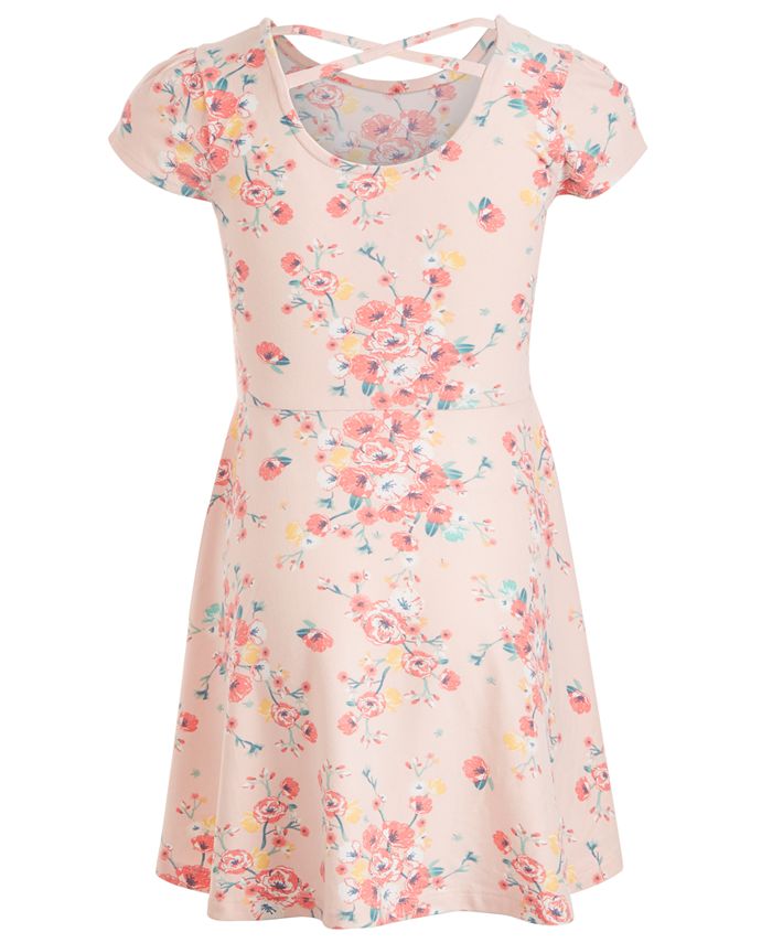 Epic Threads Toddler Girls Daisy-Print Fit & Flare Dress - Macy's