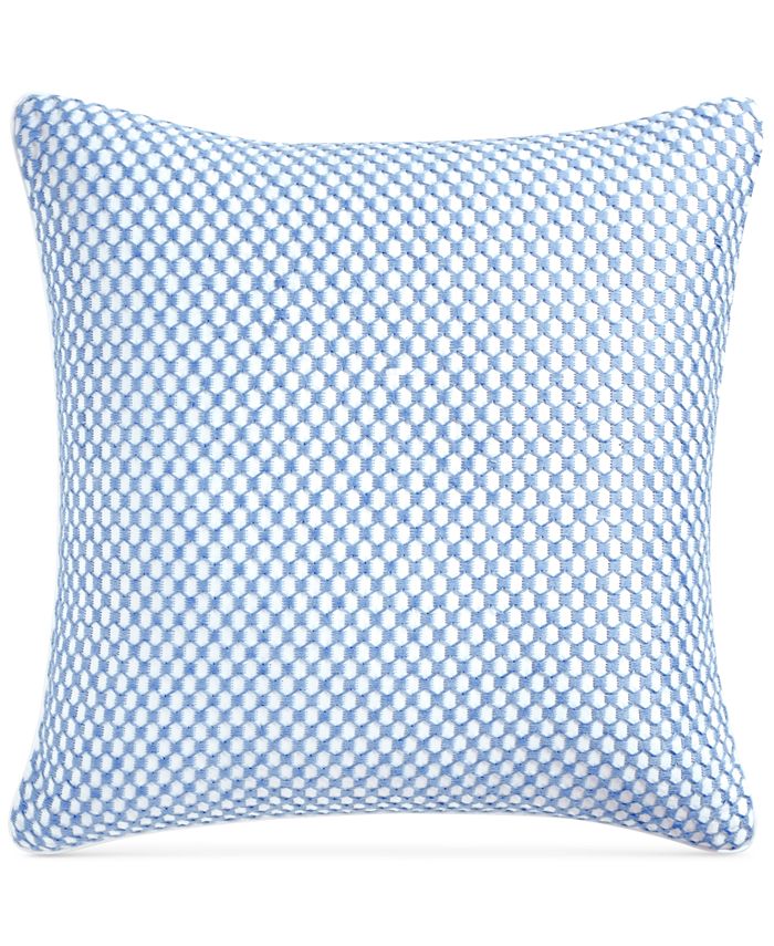 Charter Club - Embroidered Geometric 210-Thread Count 18" x 18" Decorative Pillow