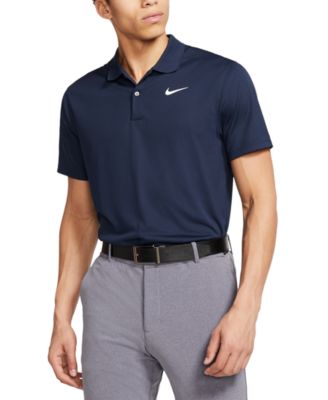 nike collarless golf polo