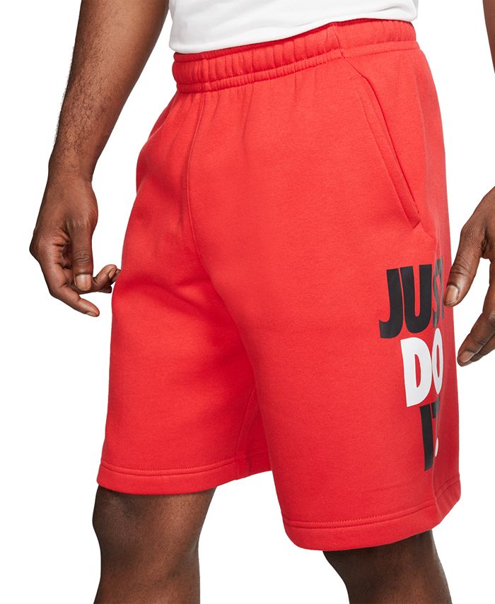 promedio Método Expulsar a Nike Men's Sportswear Just Do It Fleece Shorts - Macy's