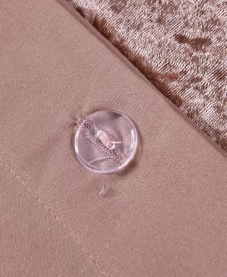 Felicia Velvet 4-Piece Duvet Cover Set, Full/Queen