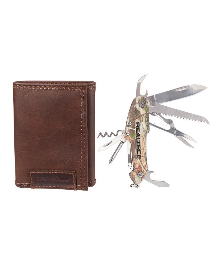 Realtree Trifold Men's Wallet with Camo Deluxe Multi Tool Macy's