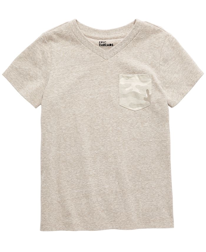 Epic Threads Toddler Boys Khaki Camo Pocket TShirt, Created for Macy's