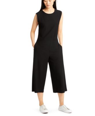 cropped leg jumpsuit