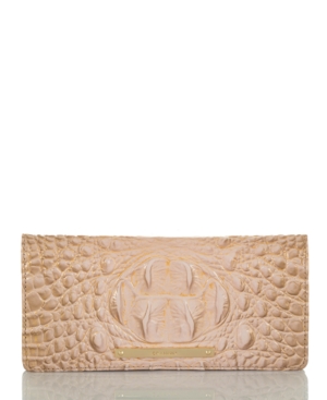 BRAHMIN ADY MELBOURNE OMBRE CROC EMBOSSED LEATHER WALLET