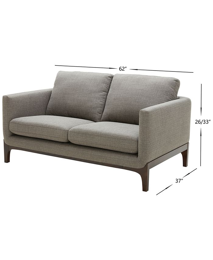 Furniture Yazlan 62" Fabric Loveseat Macy's