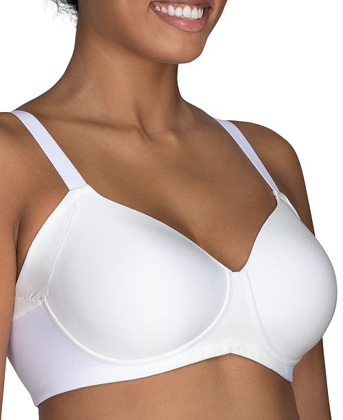 alfani Vanity Fair Women's Beauty Back® Full Figure Wirefree Extended Side and Back Smoother Bra 71267 Women's Fashion Shoes & Accessories