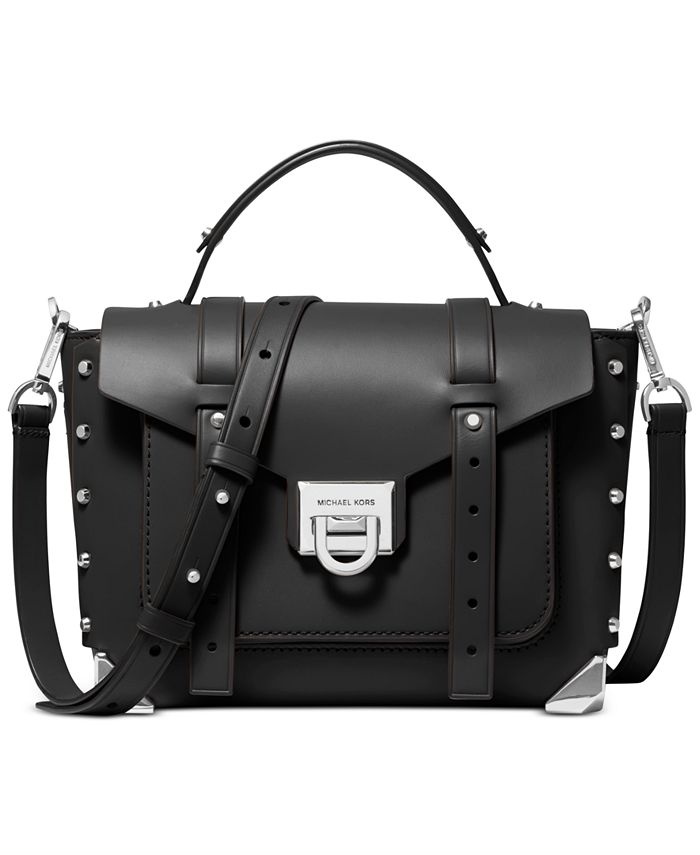 Michael michael kors top clearance handle leather school satchel